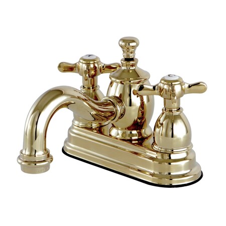 KS7102BEX 4 Centerset Bathroom Faucet, Polished Brass
